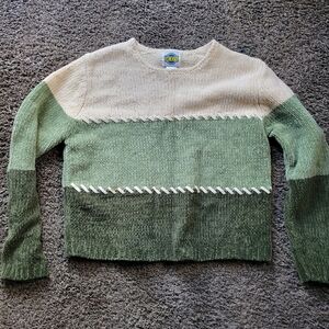 Vintage Rods Western Cropped Acrylic Sweater Woman's Small Green